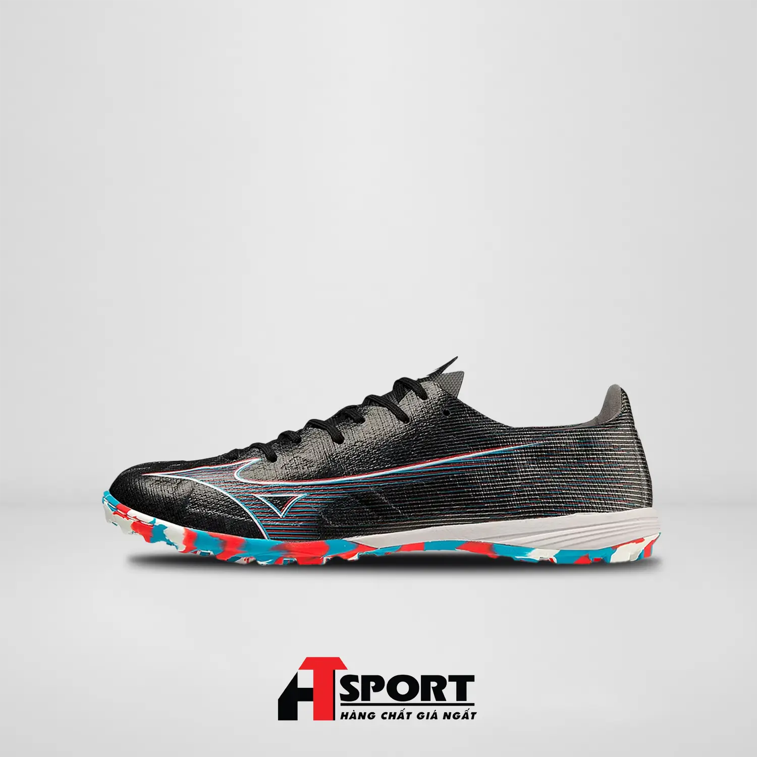 Mizuno α Alpha Pro AS - Đen/Đỏ/Xanh Biển - P1GD236401